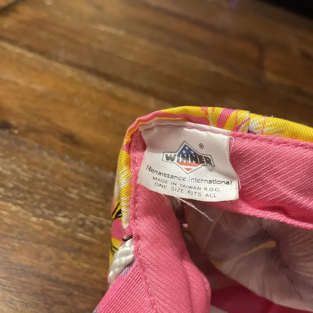 Vintage Sams Beach Bar Adjustable Cap Hudson Florida Pink